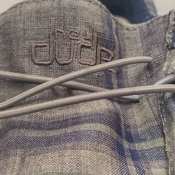 Hey Dude Wally Funk Plaid Blue Gray Slip On Shoes Men US 12 - Picture 4 of 15